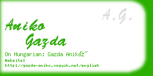 aniko gazda business card